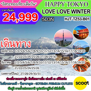 HAPPY TOKYO LOVE LOVE WINTER เดินทาง พฤศจิกายน - มกราคม 2561